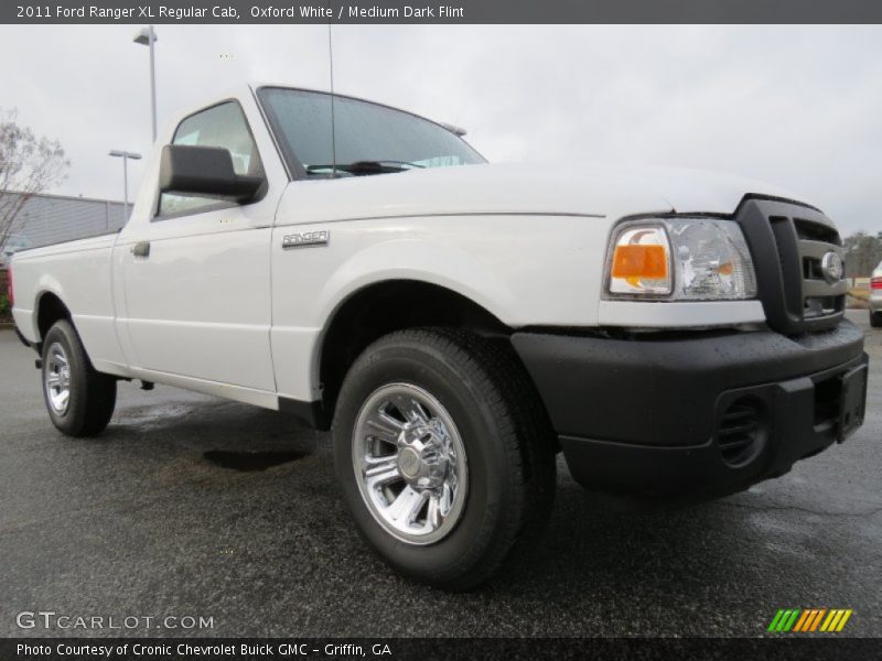 Oxford White / Medium Dark Flint 2011 Ford Ranger XL Regular Cab