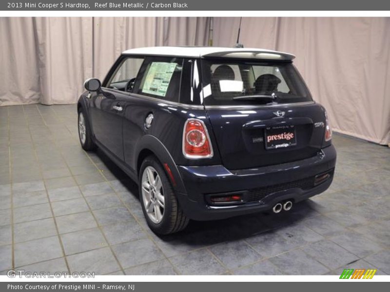 Reef Blue Metallic / Carbon Black 2013 Mini Cooper S Hardtop