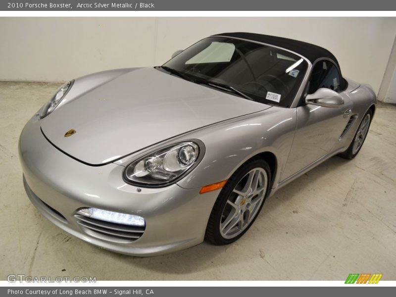 Arctic Silver Metallic / Black 2010 Porsche Boxster