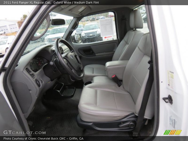 Front Seat of 2011 Ranger XL Regular Cab
