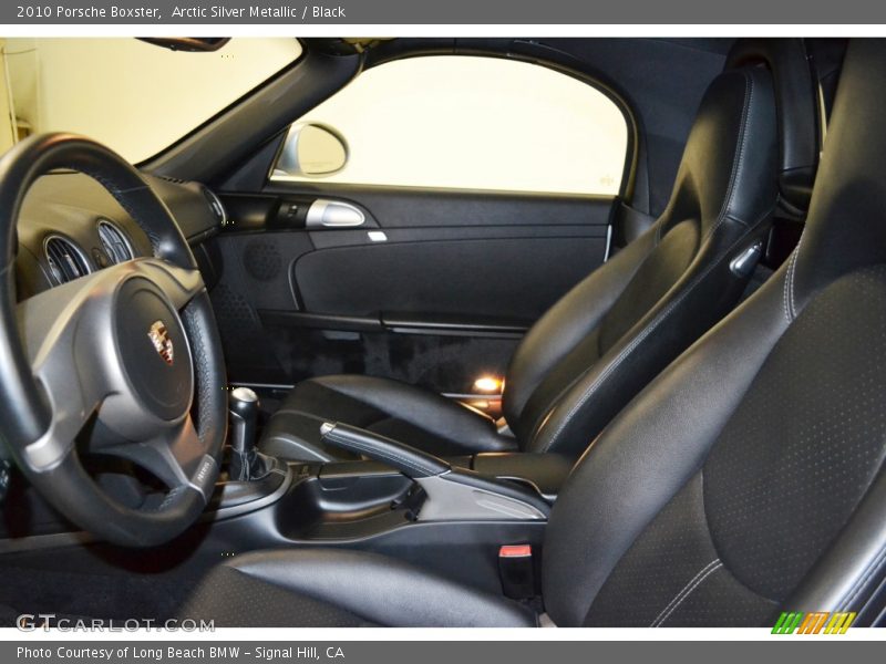 Arctic Silver Metallic / Black 2010 Porsche Boxster
