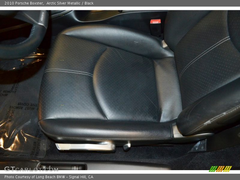 Arctic Silver Metallic / Black 2010 Porsche Boxster