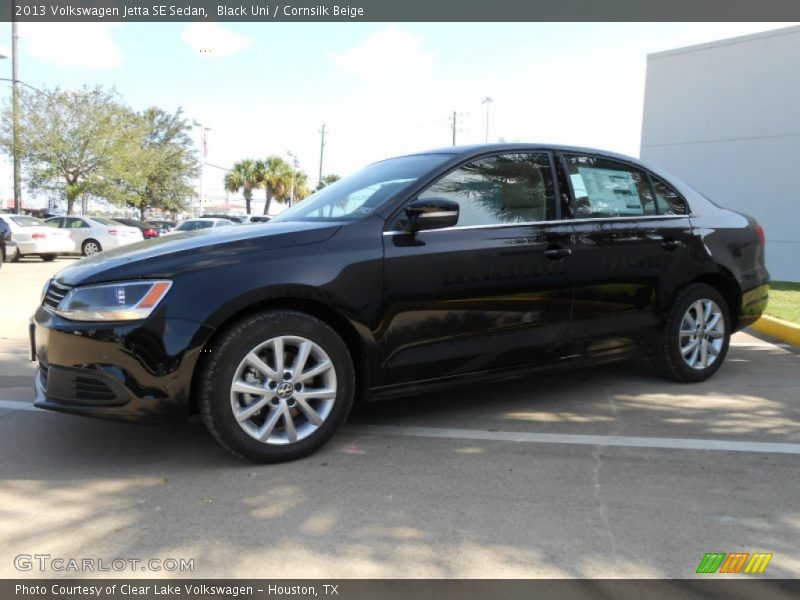 Black Uni / Cornsilk Beige 2013 Volkswagen Jetta SE Sedan
