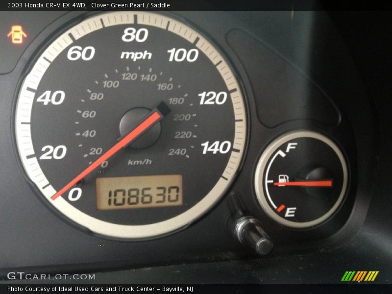 Clover Green Pearl / Saddle 2003 Honda CR-V EX 4WD