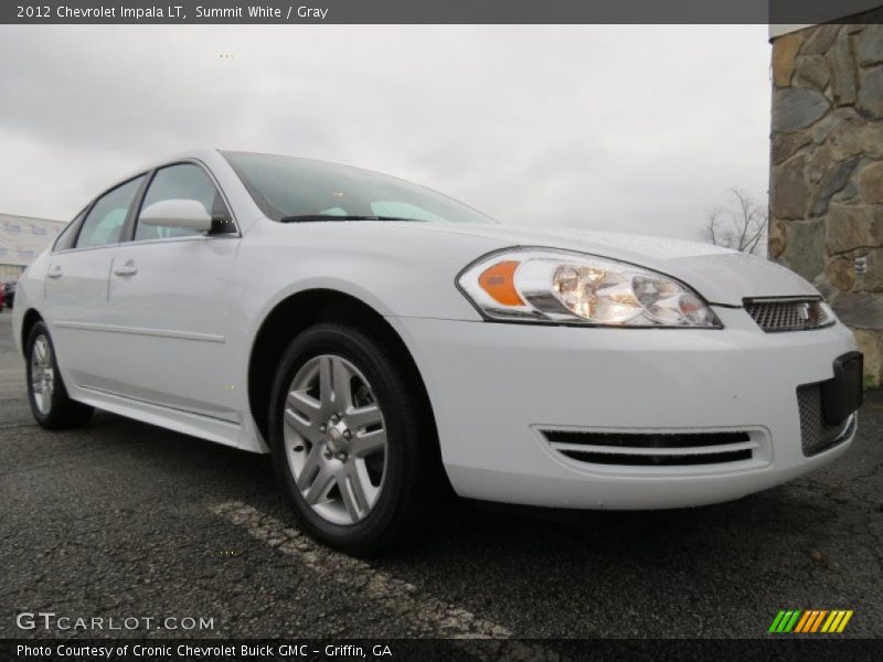 Summit White / Gray 2012 Chevrolet Impala LT