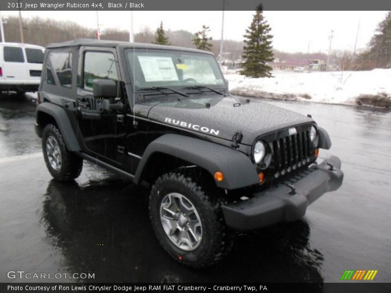 Black / Black 2013 Jeep Wrangler Rubicon 4x4