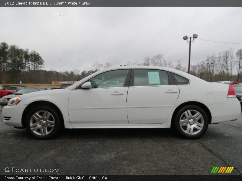 Summit White / Gray 2012 Chevrolet Impala LT
