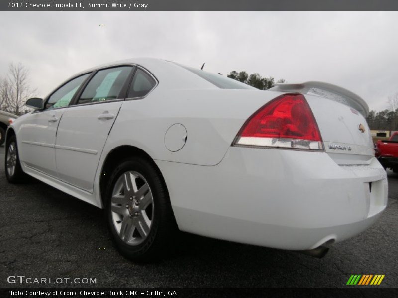 Summit White / Gray 2012 Chevrolet Impala LT