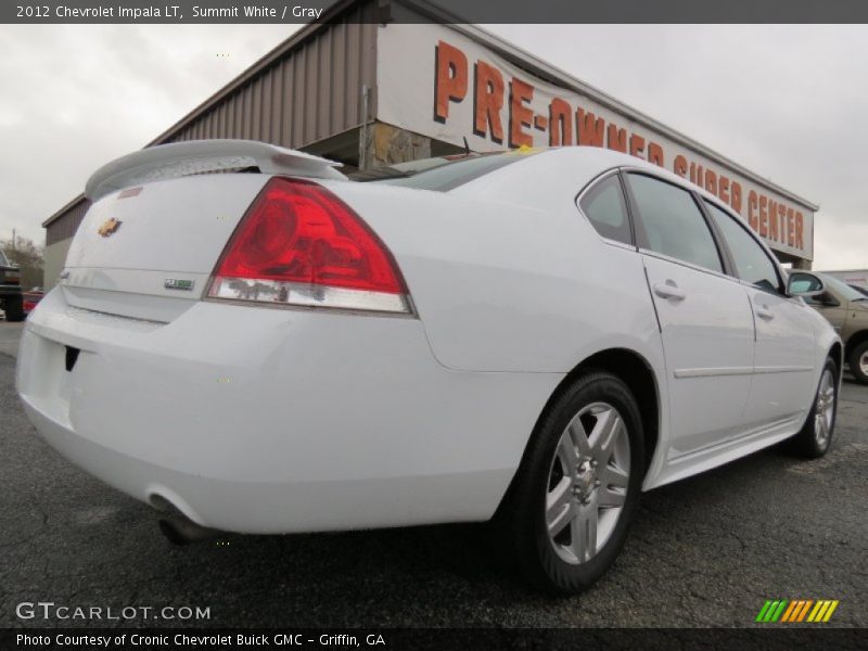 Summit White / Gray 2012 Chevrolet Impala LT
