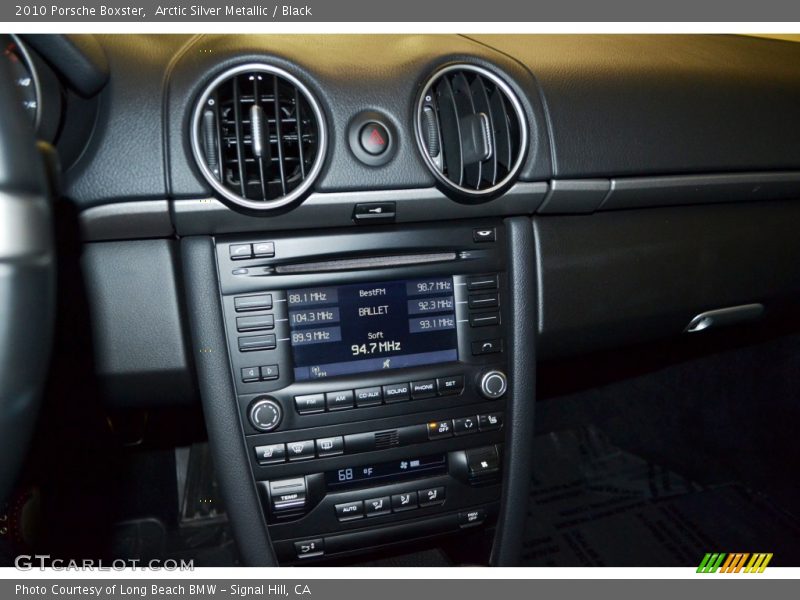 Arctic Silver Metallic / Black 2010 Porsche Boxster