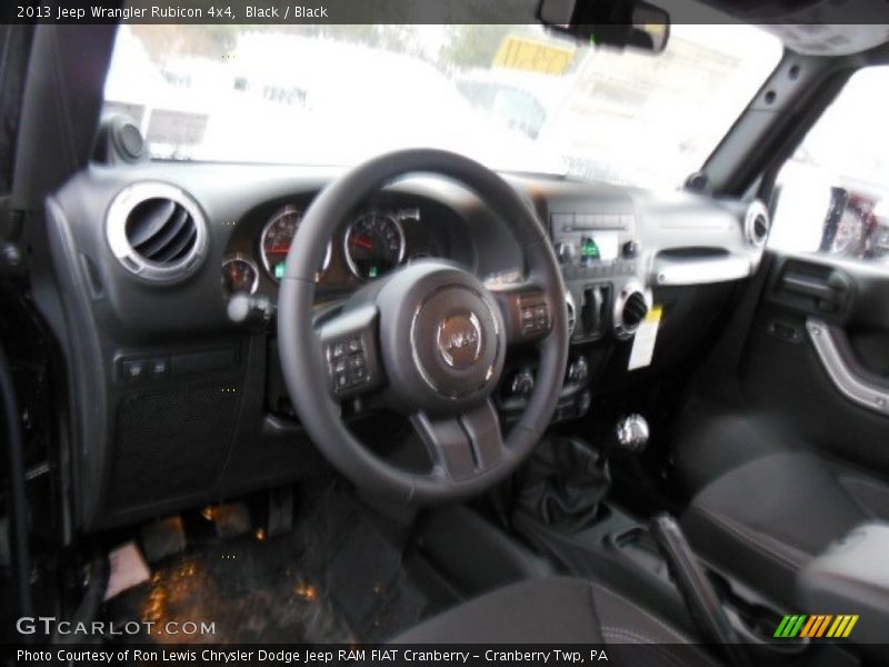 Black / Black 2013 Jeep Wrangler Rubicon 4x4