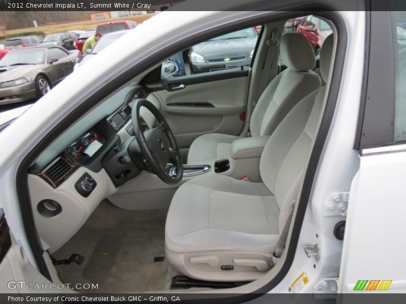 Summit White / Gray 2012 Chevrolet Impala LT