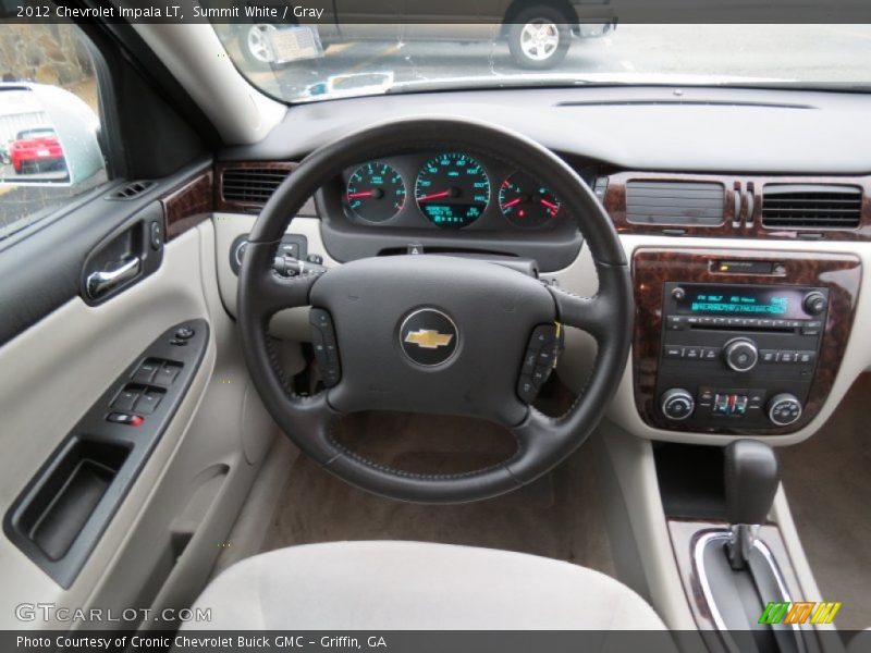 Summit White / Gray 2012 Chevrolet Impala LT