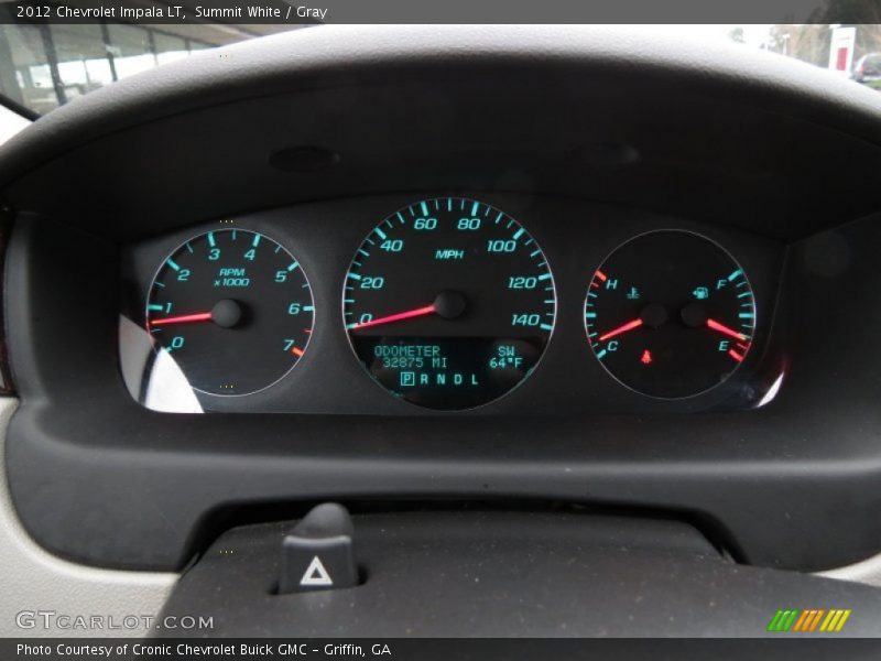 Summit White / Gray 2012 Chevrolet Impala LT