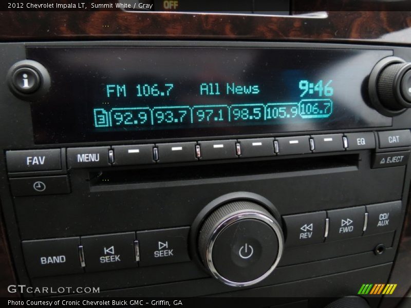 Summit White / Gray 2012 Chevrolet Impala LT