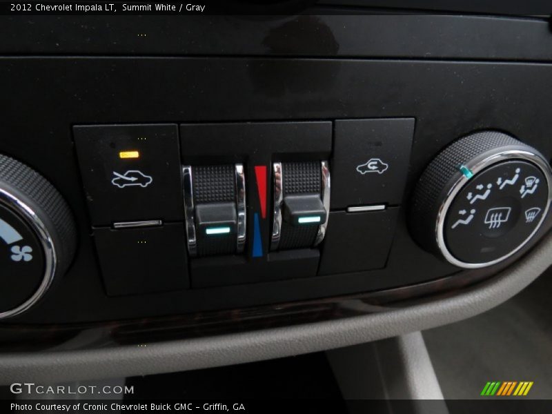 Summit White / Gray 2012 Chevrolet Impala LT