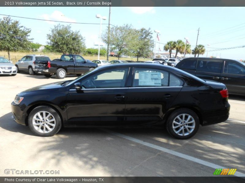 Black Uni / Cornsilk Beige 2013 Volkswagen Jetta SE Sedan