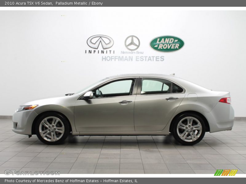 Palladium Metallic / Ebony 2010 Acura TSX V6 Sedan