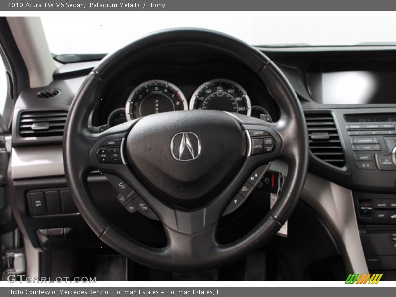 Palladium Metallic / Ebony 2010 Acura TSX V6 Sedan