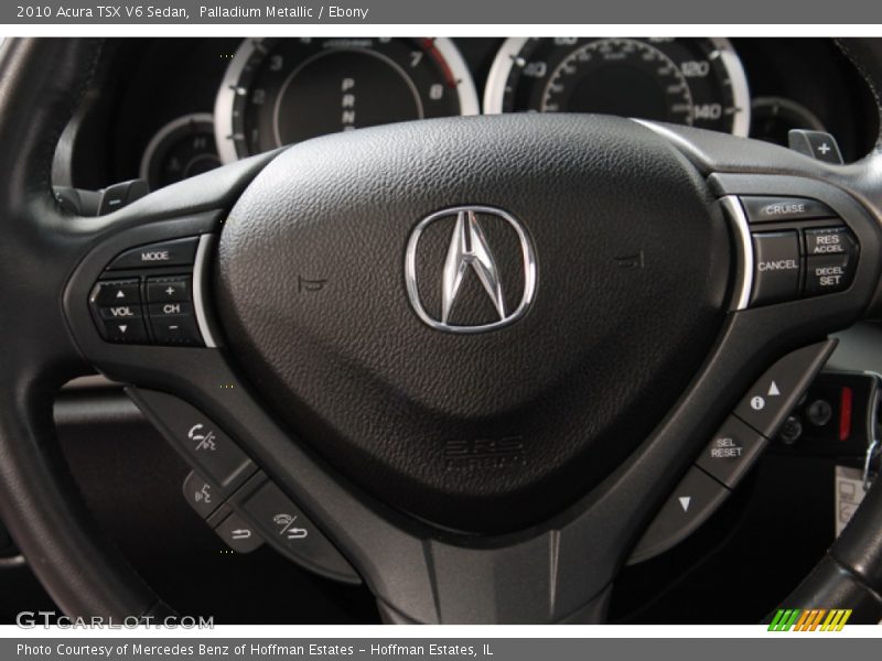 Palladium Metallic / Ebony 2010 Acura TSX V6 Sedan