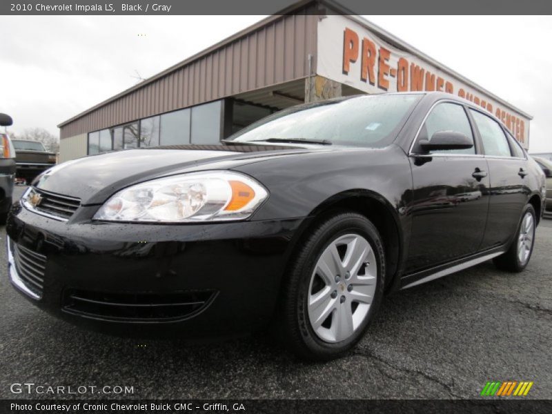 Black / Gray 2010 Chevrolet Impala LS