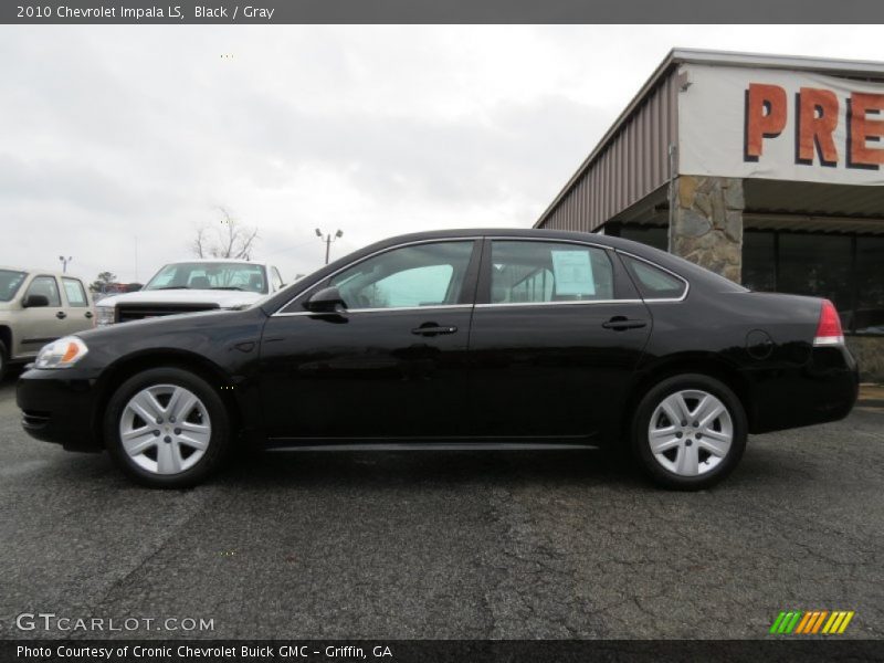 Black / Gray 2010 Chevrolet Impala LS