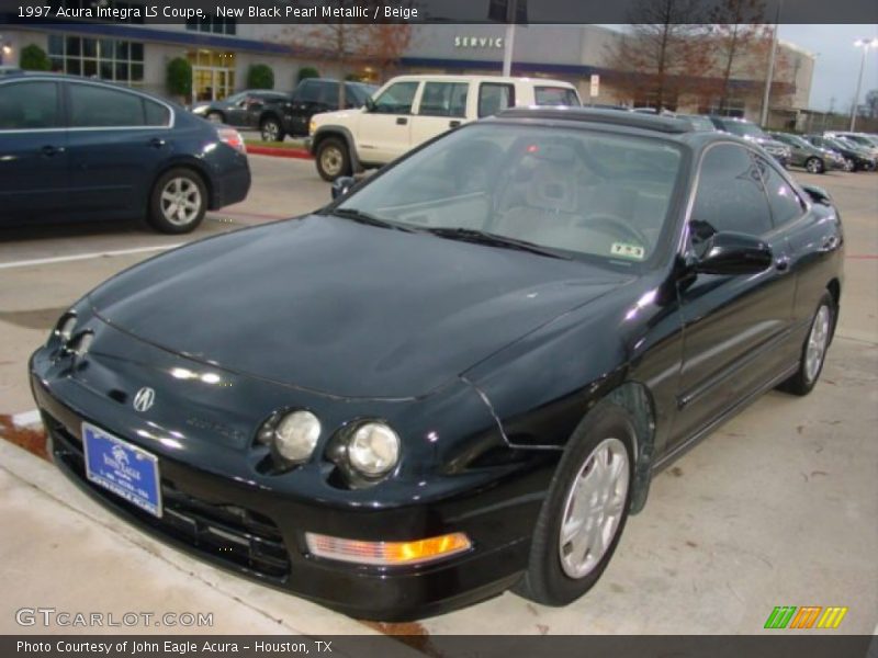 New Black Pearl Metallic / Beige 1997 Acura Integra LS Coupe
