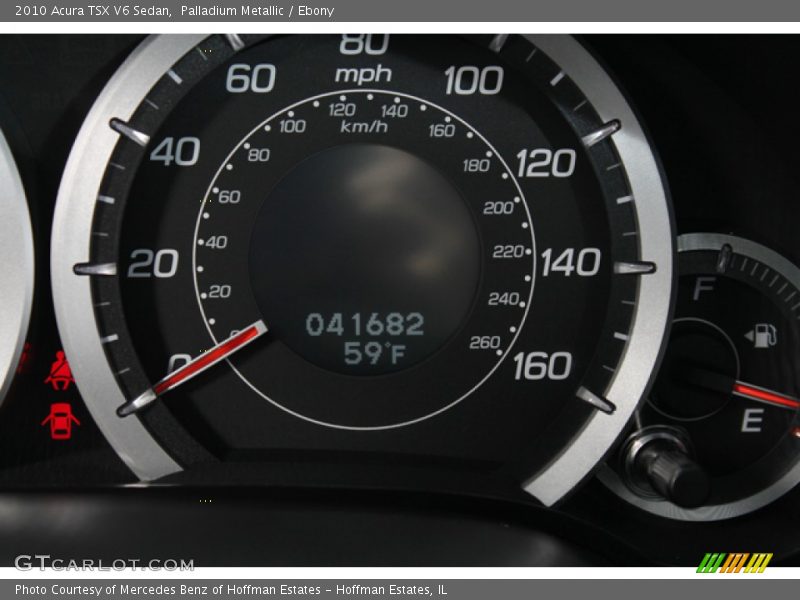 Palladium Metallic / Ebony 2010 Acura TSX V6 Sedan