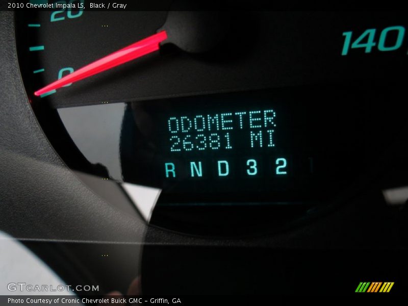 Black / Gray 2010 Chevrolet Impala LS
