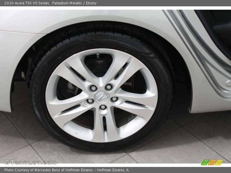 Palladium Metallic / Ebony 2010 Acura TSX V6 Sedan