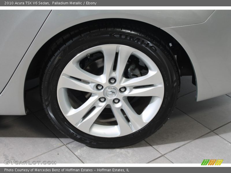 Palladium Metallic / Ebony 2010 Acura TSX V6 Sedan