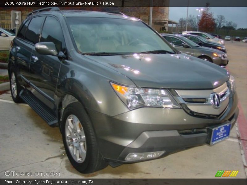 Nimbus Gray Metallic / Taupe 2008 Acura MDX Technology