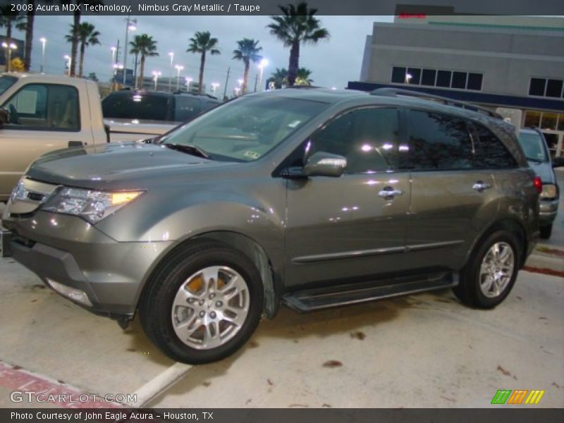 Nimbus Gray Metallic / Taupe 2008 Acura MDX Technology