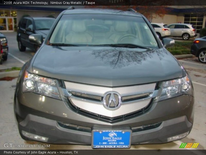 Nimbus Gray Metallic / Taupe 2008 Acura MDX Technology