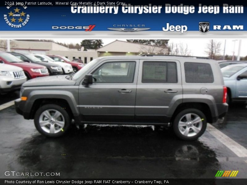Mineral Gray Metallic / Dark Slate Gray 2013 Jeep Patriot Latitude