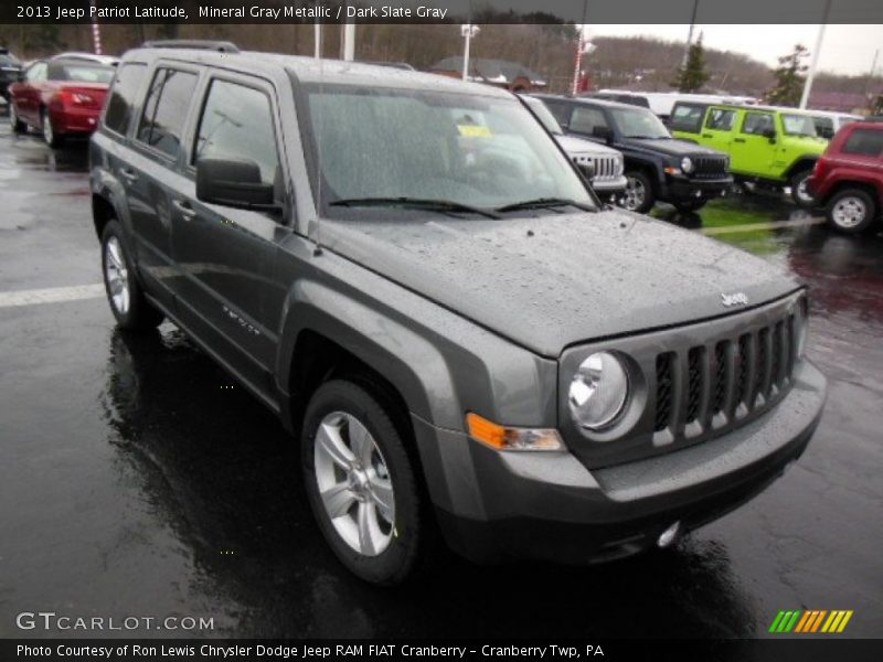 Mineral Gray Metallic / Dark Slate Gray 2013 Jeep Patriot Latitude