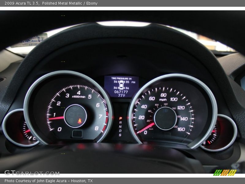 Polished Metal Metallic / Ebony 2009 Acura TL 3.5