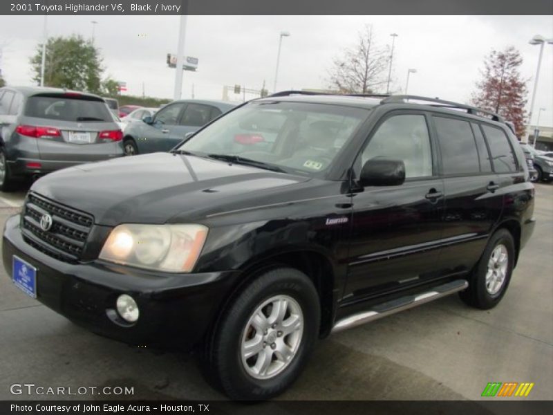 Black / Ivory 2001 Toyota Highlander V6