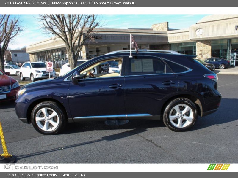 Black Sapphire Pearl / Parchment/Brown Walnut 2010 Lexus RX 350 AWD