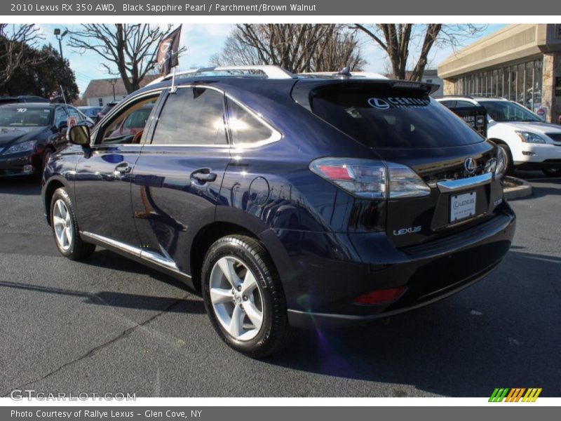 Black Sapphire Pearl / Parchment/Brown Walnut 2010 Lexus RX 350 AWD