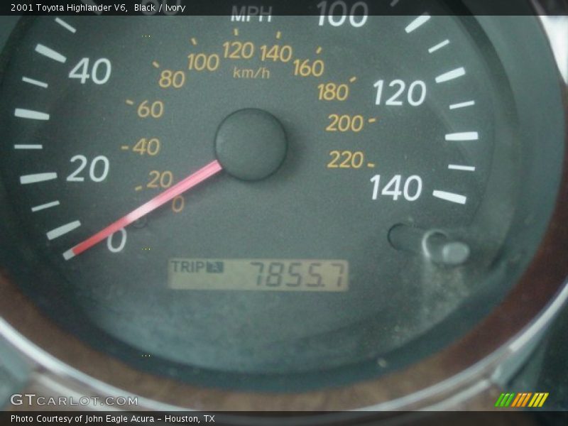 Black / Ivory 2001 Toyota Highlander V6