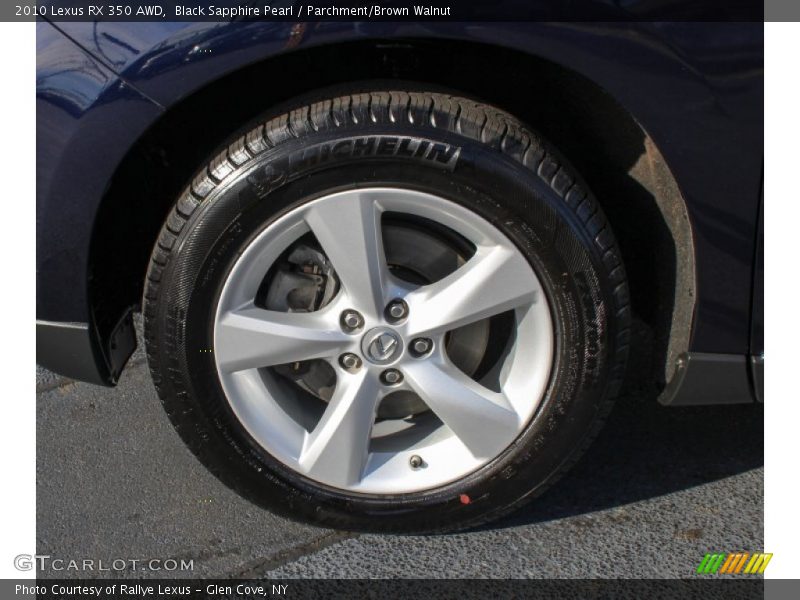 Black Sapphire Pearl / Parchment/Brown Walnut 2010 Lexus RX 350 AWD