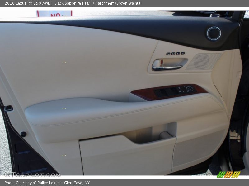 Black Sapphire Pearl / Parchment/Brown Walnut 2010 Lexus RX 350 AWD