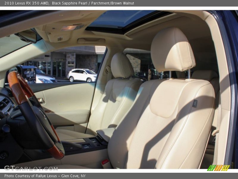 Black Sapphire Pearl / Parchment/Brown Walnut 2010 Lexus RX 350 AWD