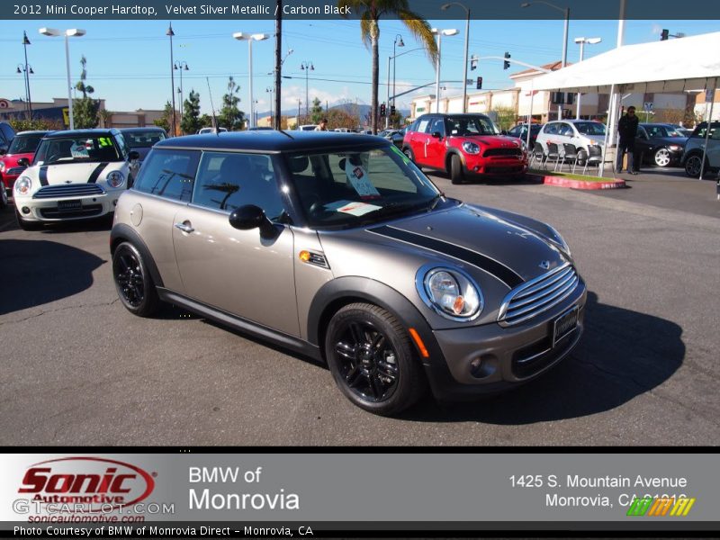 Velvet Silver Metallic / Carbon Black 2012 Mini Cooper Hardtop