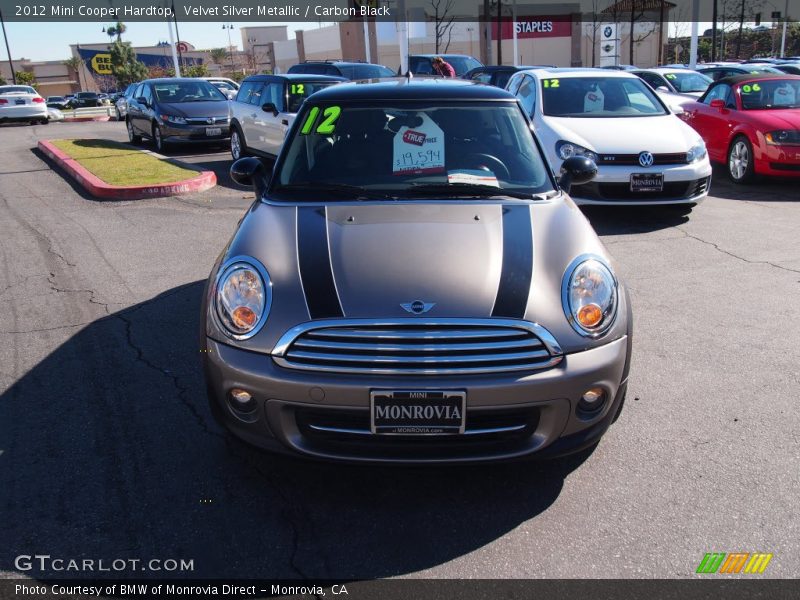 Velvet Silver Metallic / Carbon Black 2012 Mini Cooper Hardtop