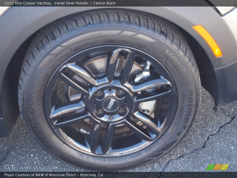 Velvet Silver Metallic / Carbon Black 2012 Mini Cooper Hardtop