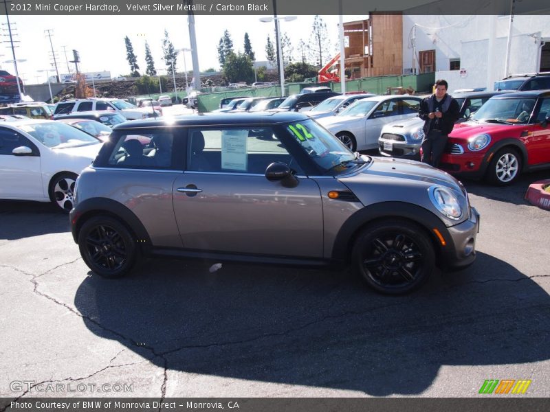 Velvet Silver Metallic / Carbon Black 2012 Mini Cooper Hardtop