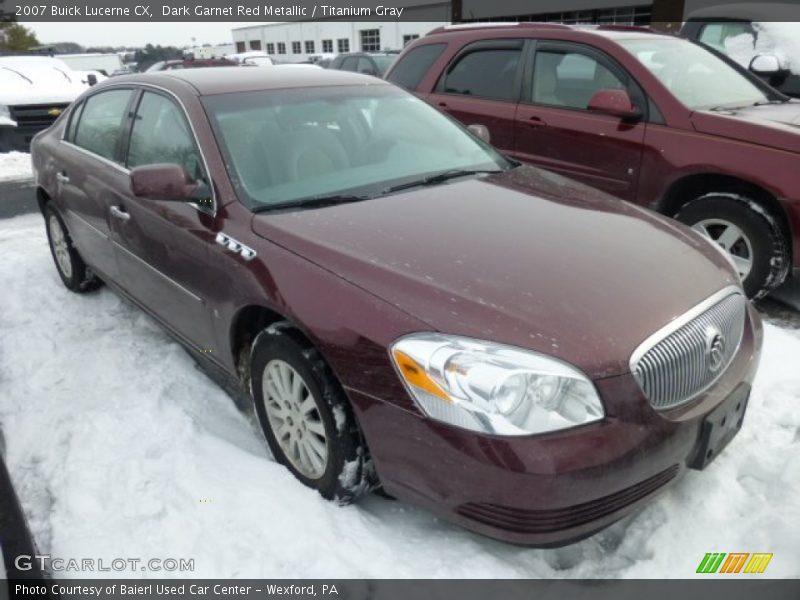 Dark Garnet Red Metallic / Titanium Gray 2007 Buick Lucerne CX