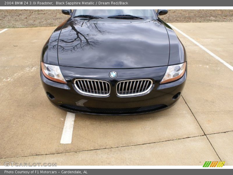 Black Sapphire Metallic / Dream Red/Black 2004 BMW Z4 3.0i Roadster